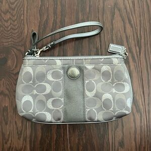 Coach wristlet clutch.